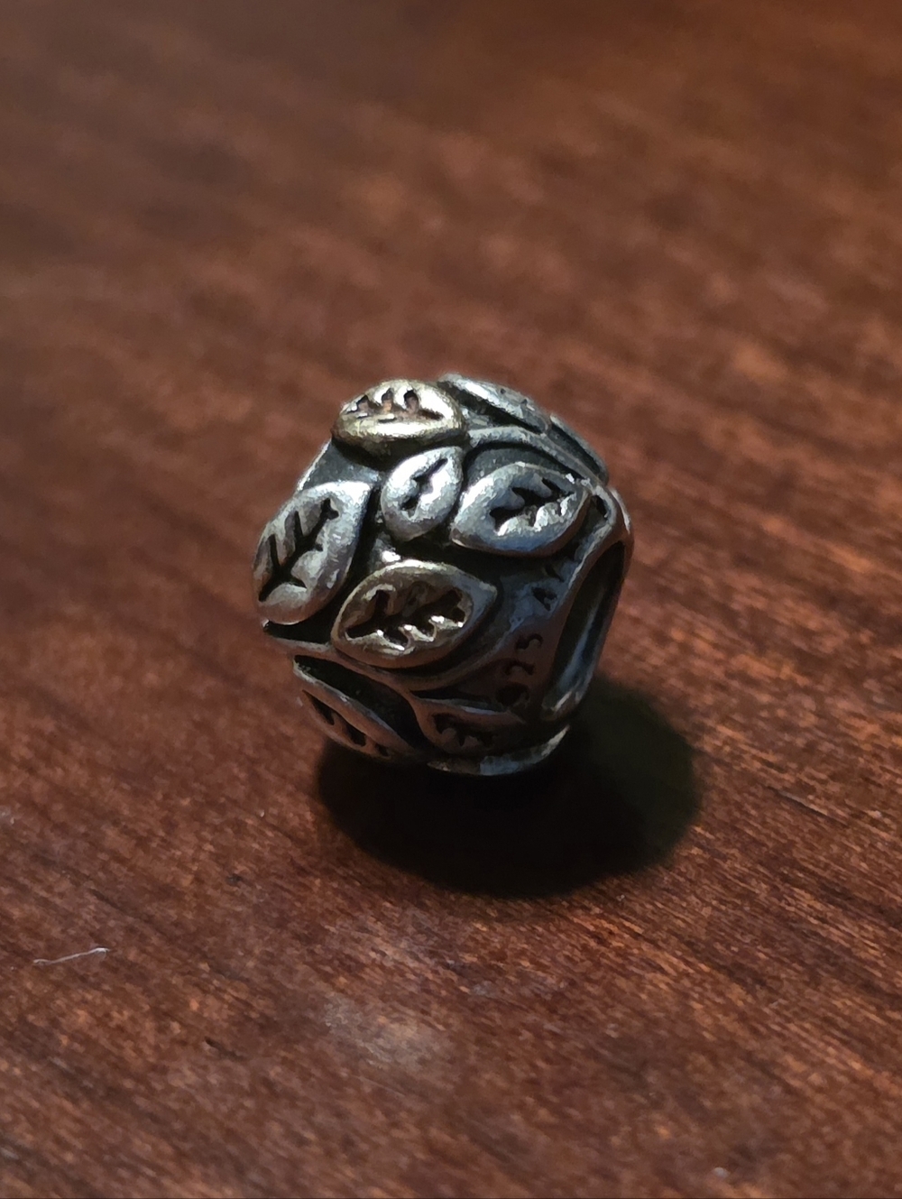 Retired Pandora Tree of Life Silver & 14k Gold Leave Accents